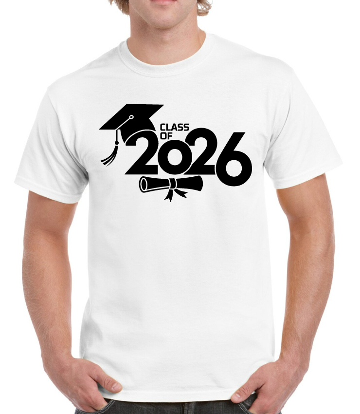 Class Of 2026 Hat And Diploma Senior Tee