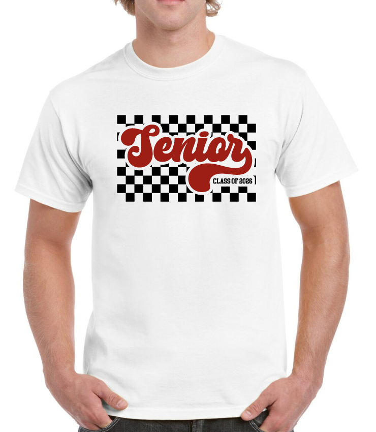 Cardinal Checkered Senior Tee