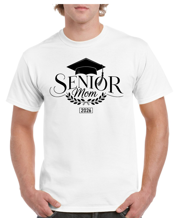Senior Mom 2026 With Hat Senior Tee