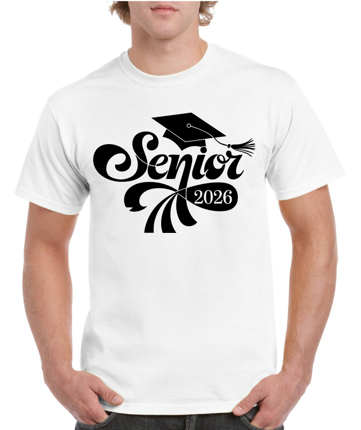 Grad Hat Tassel 2026 Senior Tee