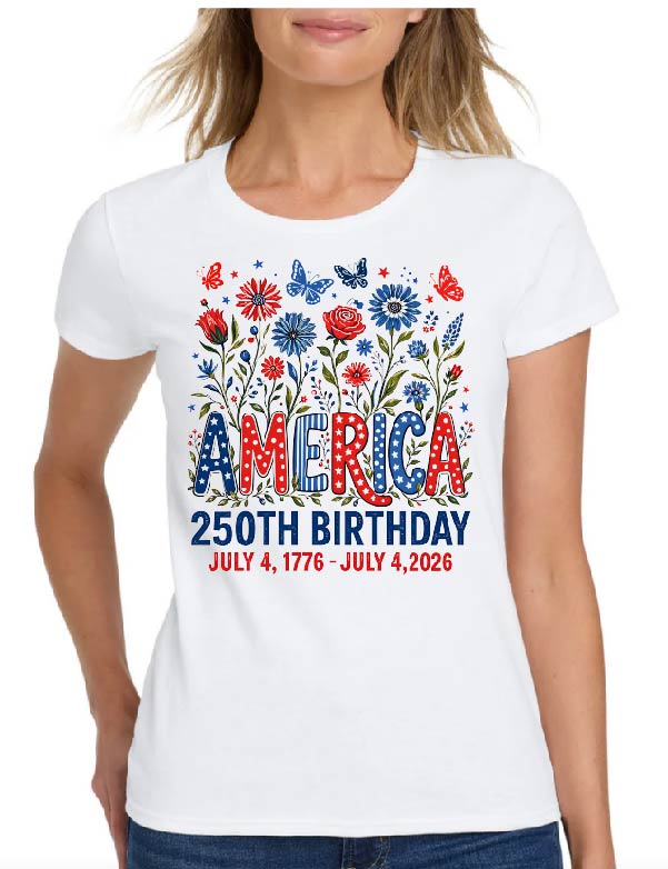 America 250th Birthday Floral