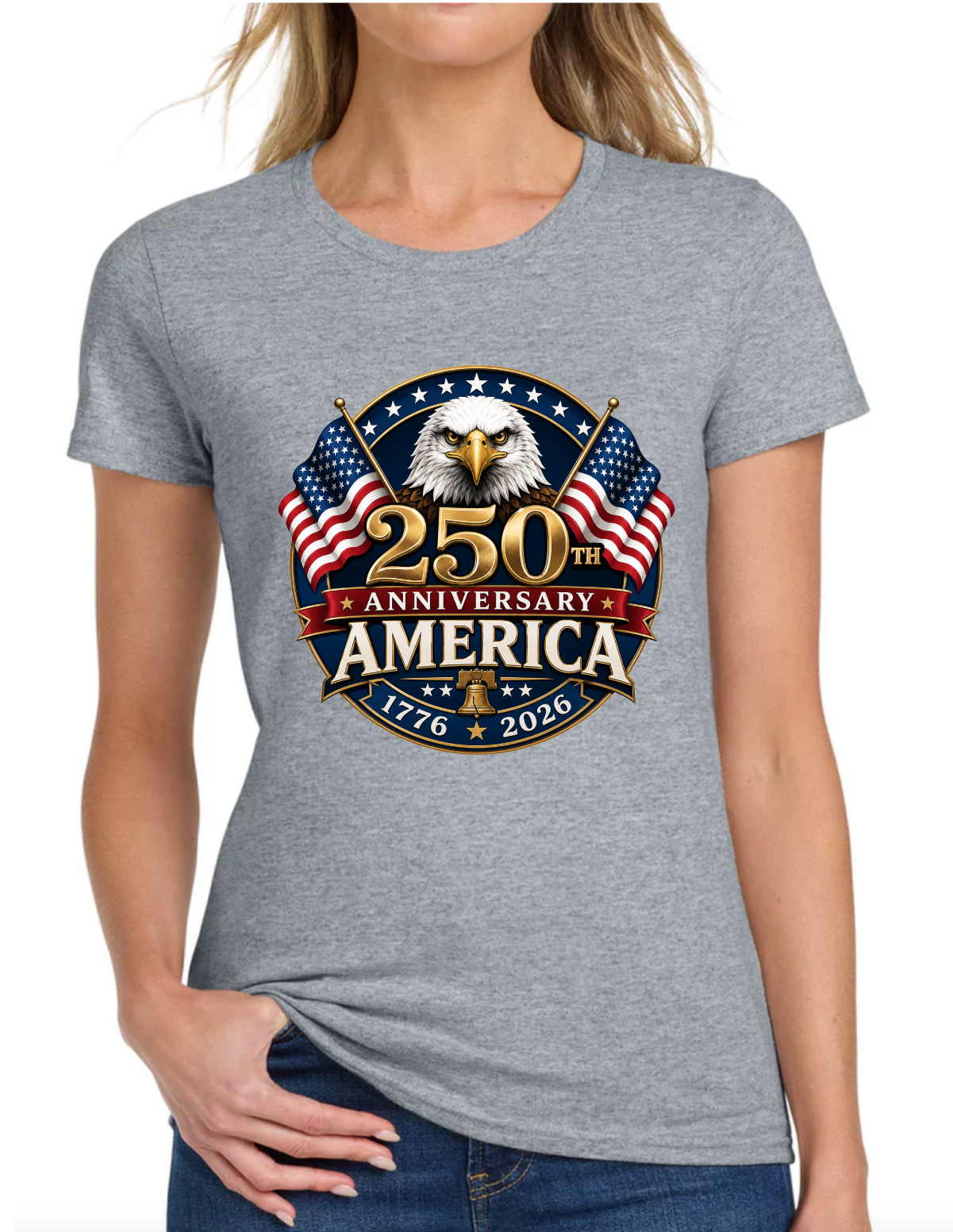 USA 250th Anniversary America Eagle -Women