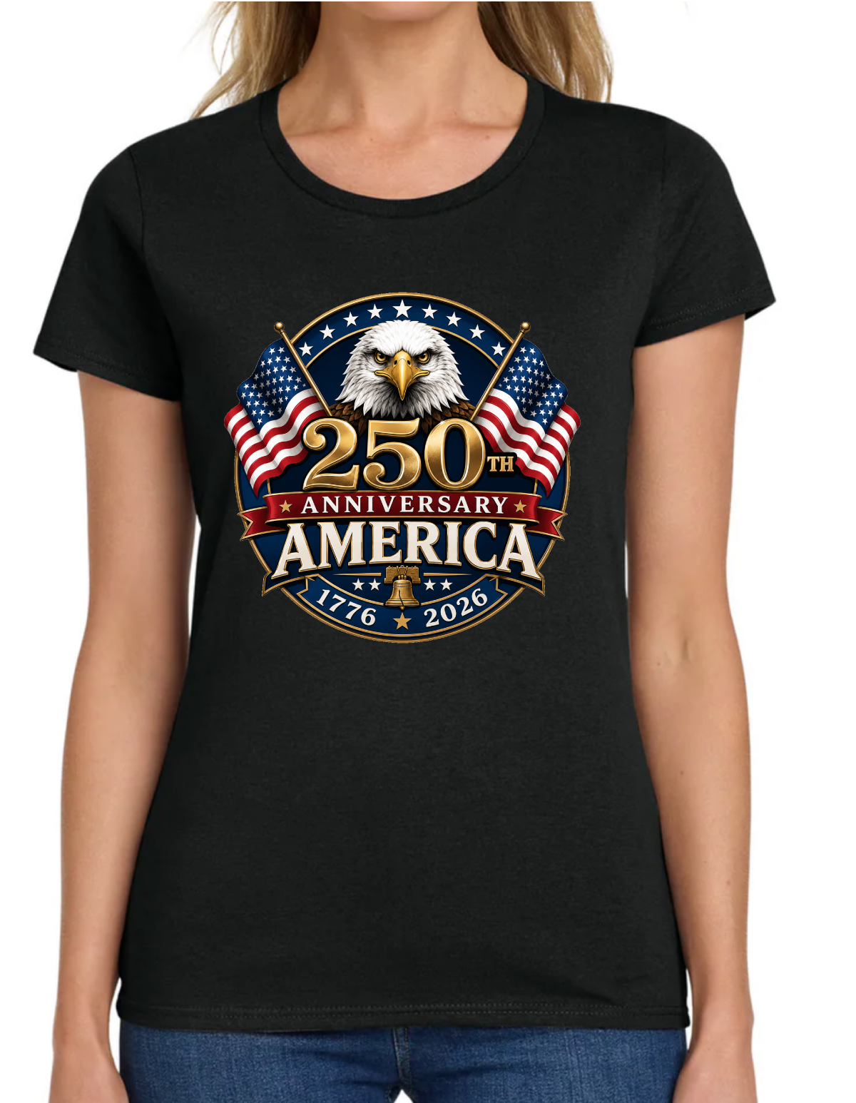 USA 250th Anniversary America Eagle -Women