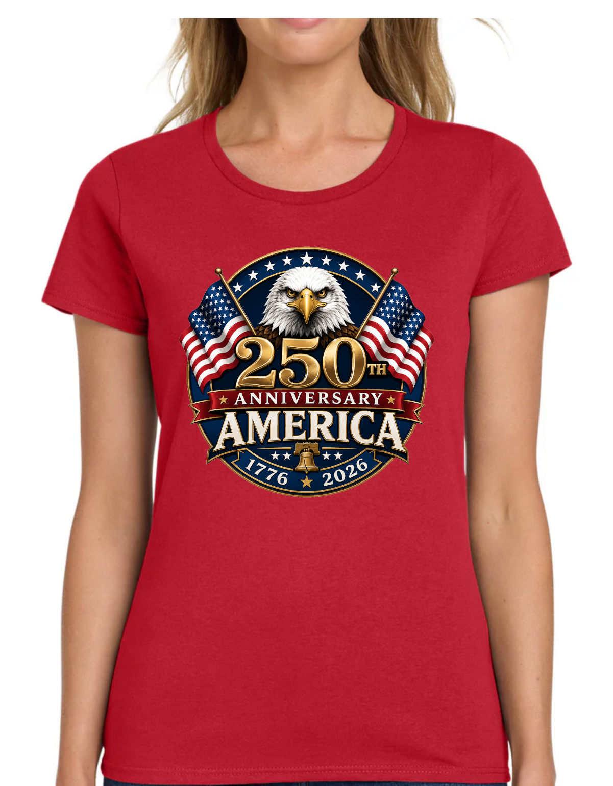 USA 250th Anniversary America Eagle -Women