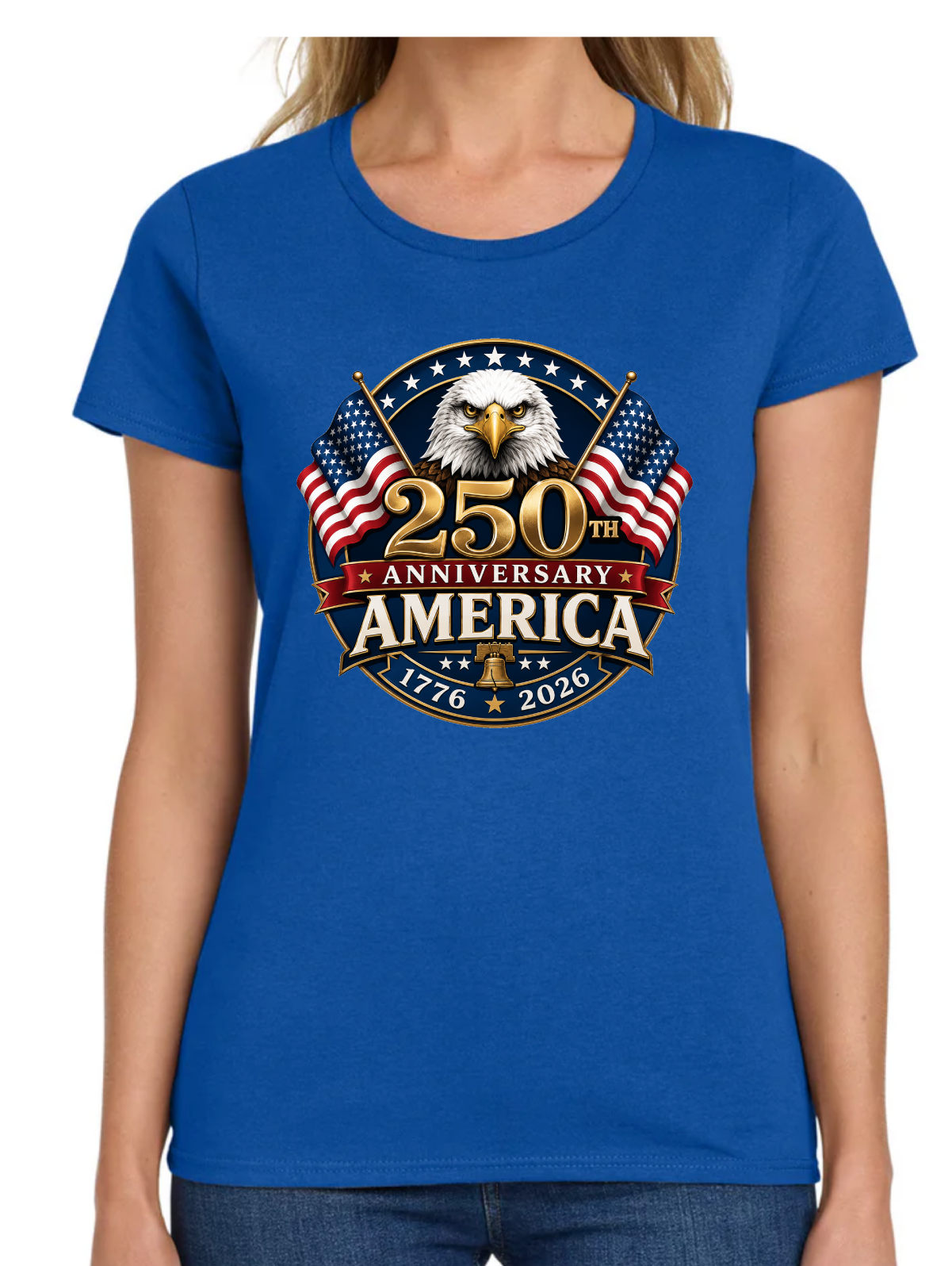 USA 250th Anniversary America Eagle -Women