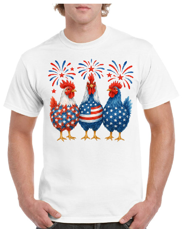 Patriotic Chicken Tee