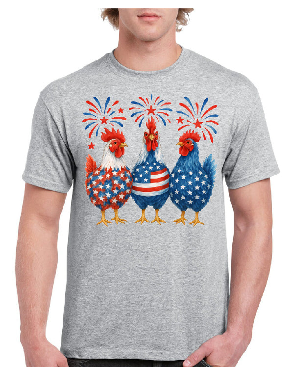 Patriotic Chicken Tee