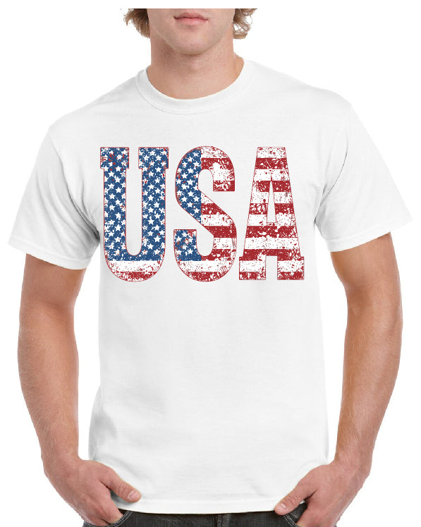 USA Distressed Tee