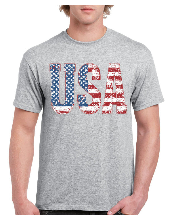 USA Distressed Tee