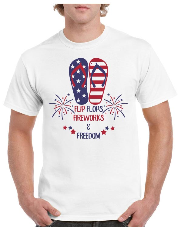 Flip Flops, Fireworks &amp; Freedom tee