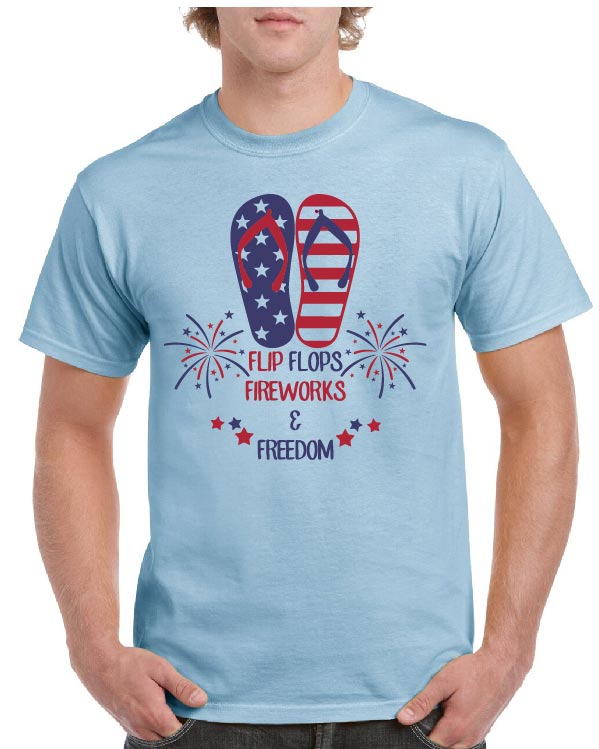 Flip Flops, Fireworks &amp; Freedom tee