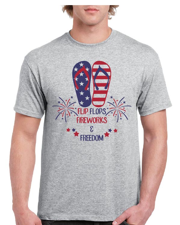 Flip Flops, Fireworks &amp; Freedom tee