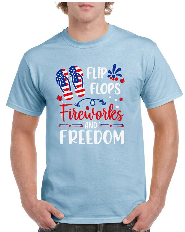 Flip Flops, Fireworks & Freedom tee