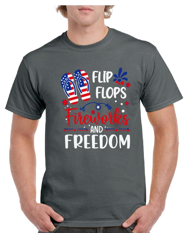 Flip Flops, Fireworks & Freedom tee