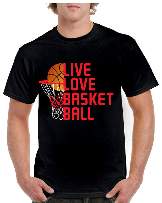 ALBERTVILLE LIVE LOVE BASKETBALL TEE