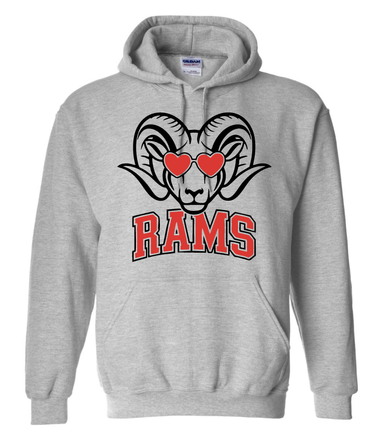 Rams Heart Eyes Asbury High School Hoodie – DIXIE DESIGNS