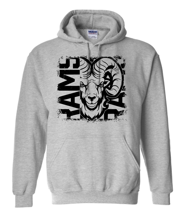 Ram Head Asbury High School Hoodie