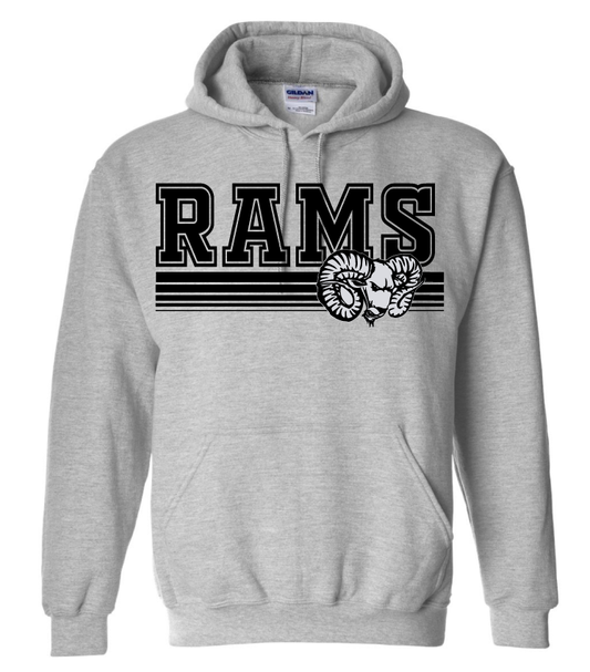 Rams Underlined Asbury High School Hoodie