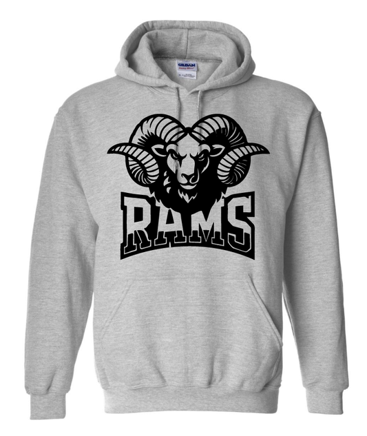 Swirl Horn Head Asbury High School Hoodie