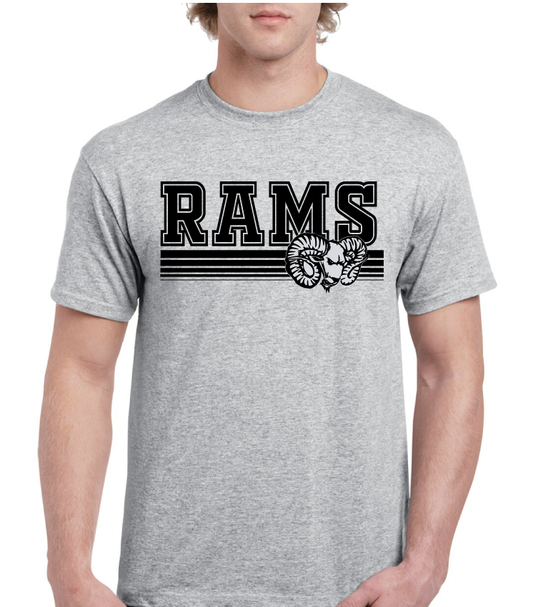 Rams Underlined Asbury High School Tee