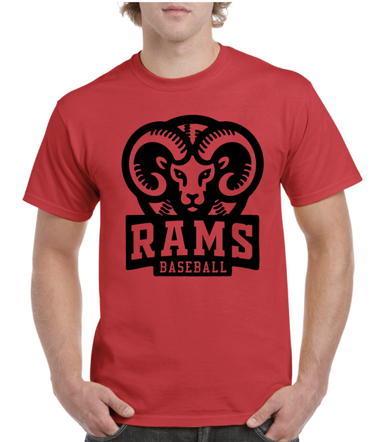 Rams Baseball Asbury High School Tee