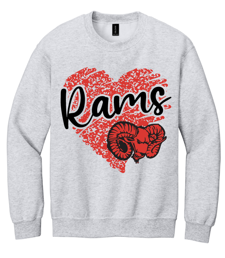 Rams Heart Asbury High School Sweatshirt