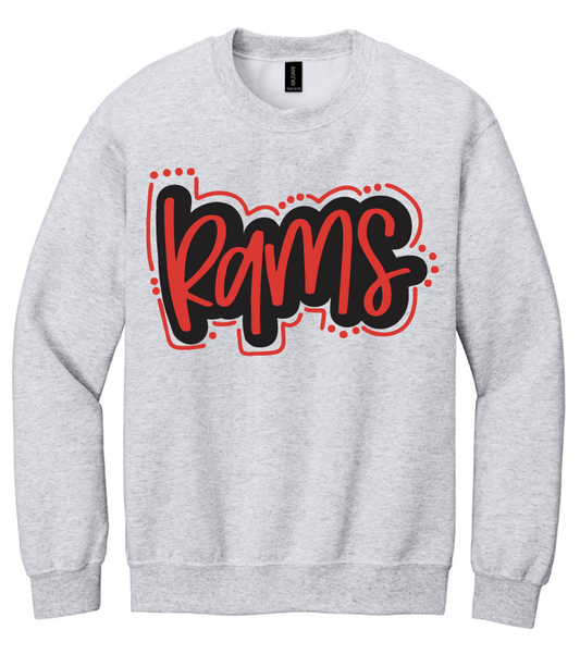 Rams Outlined Asbury High School Sweatshirt
