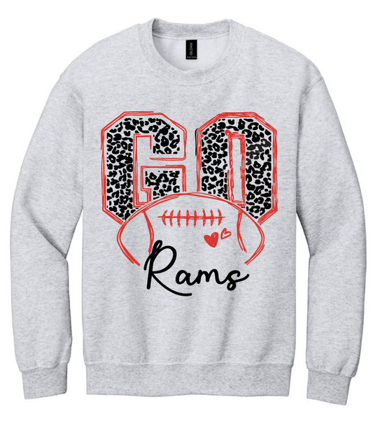 Go Rams Football Asbury High School Sweatshirt