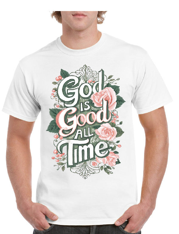 God Is Good All Time Floral Tee