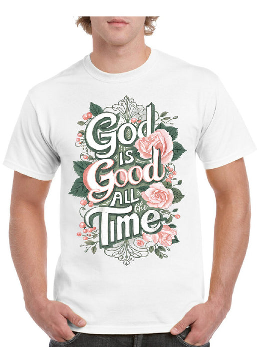 God Is Good All Time Floral Tee
