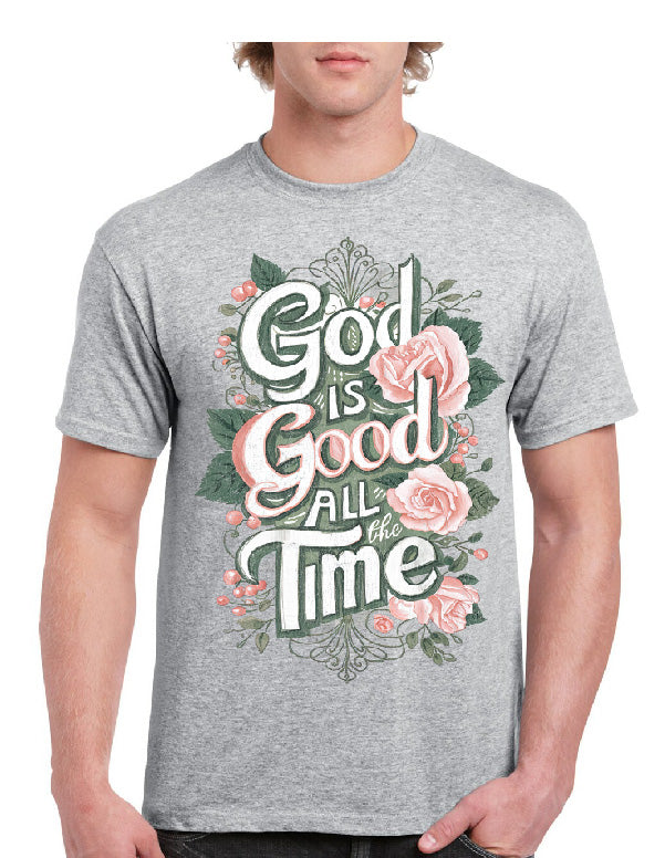 God Is Good All Time Floral Tee
