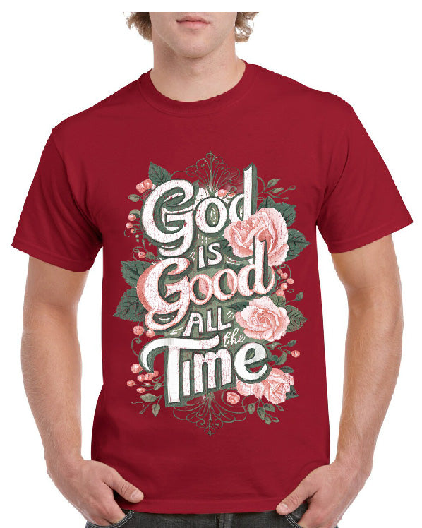 God Is Good All Time Floral Tee
