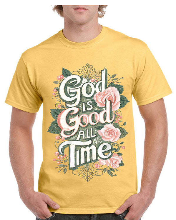 God Is Good All Time Floral Tee