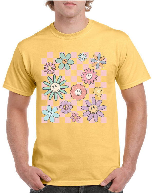 Daisy Checkered Tee