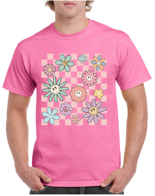 Daisy Checkered Tee