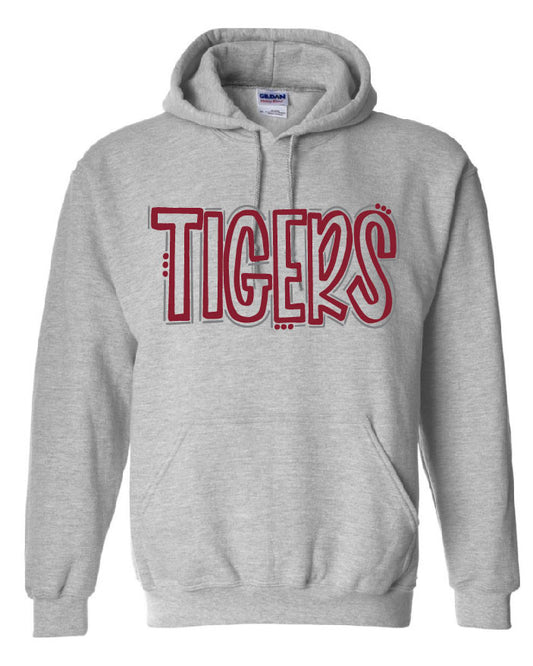 Outline Tigers Hartselle High School Hoodie