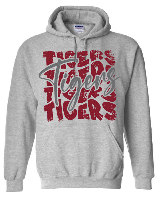 Multi Tigers Hartselle High School Hoodie