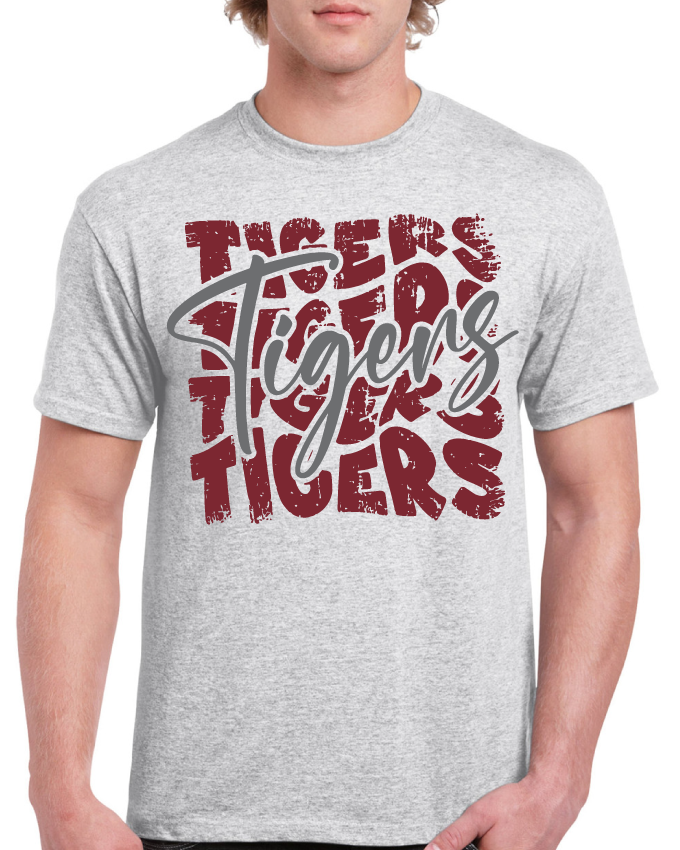 Multi Tigers Hartselle High School Tee