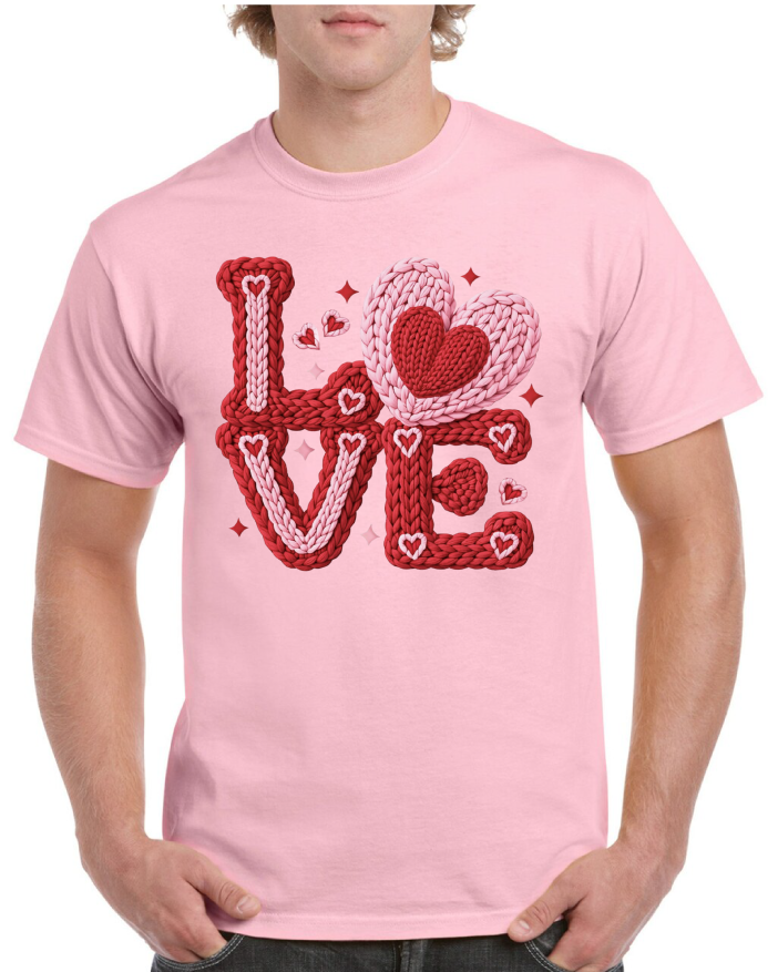Stitched Love Heart Valentine's Tee