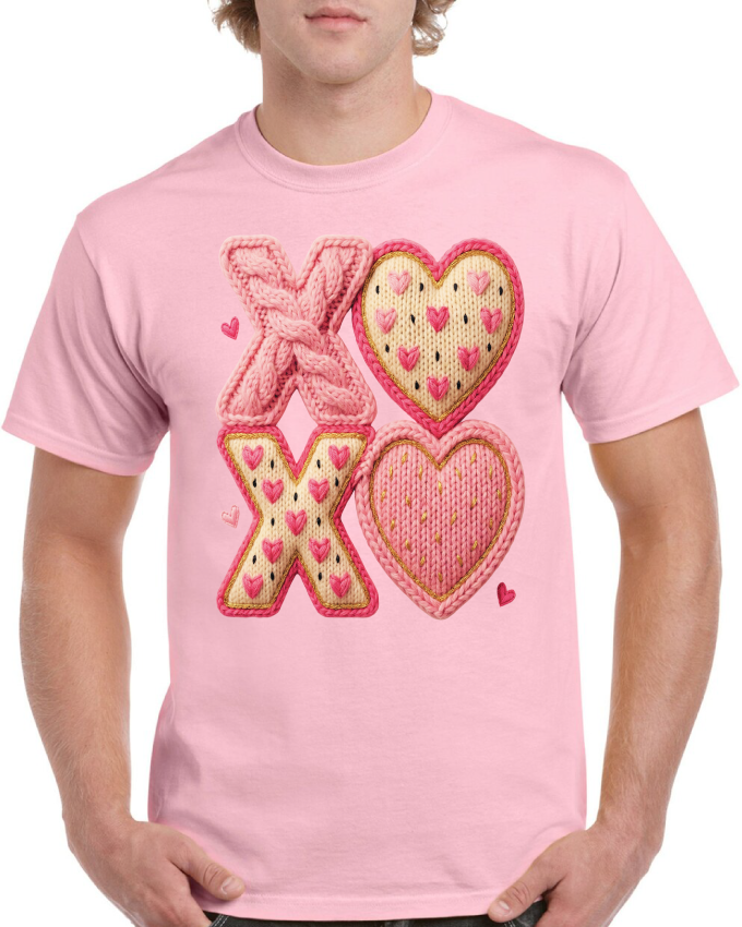 XOXO Stitched Heart Valentine's Tee