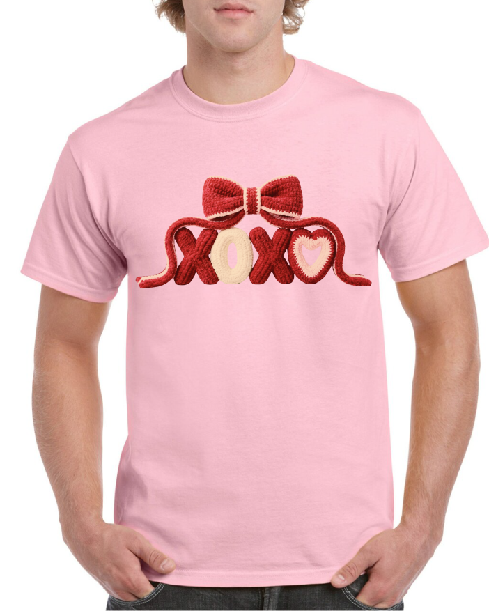 XOXO Stitch Bow Valentine's Tee