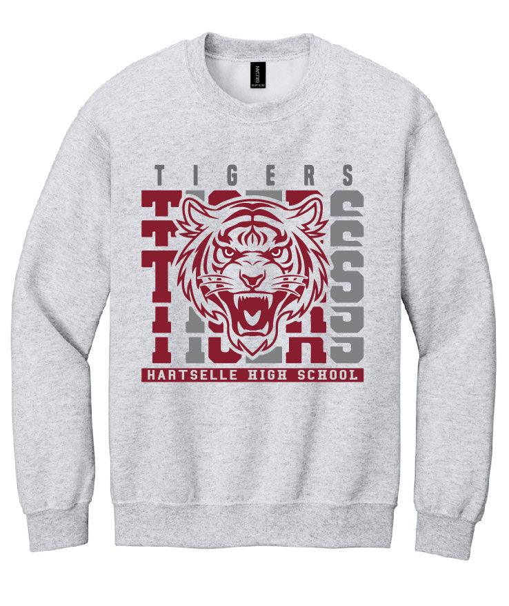 Tigers Full Face Hartselle High School Sweatshirt