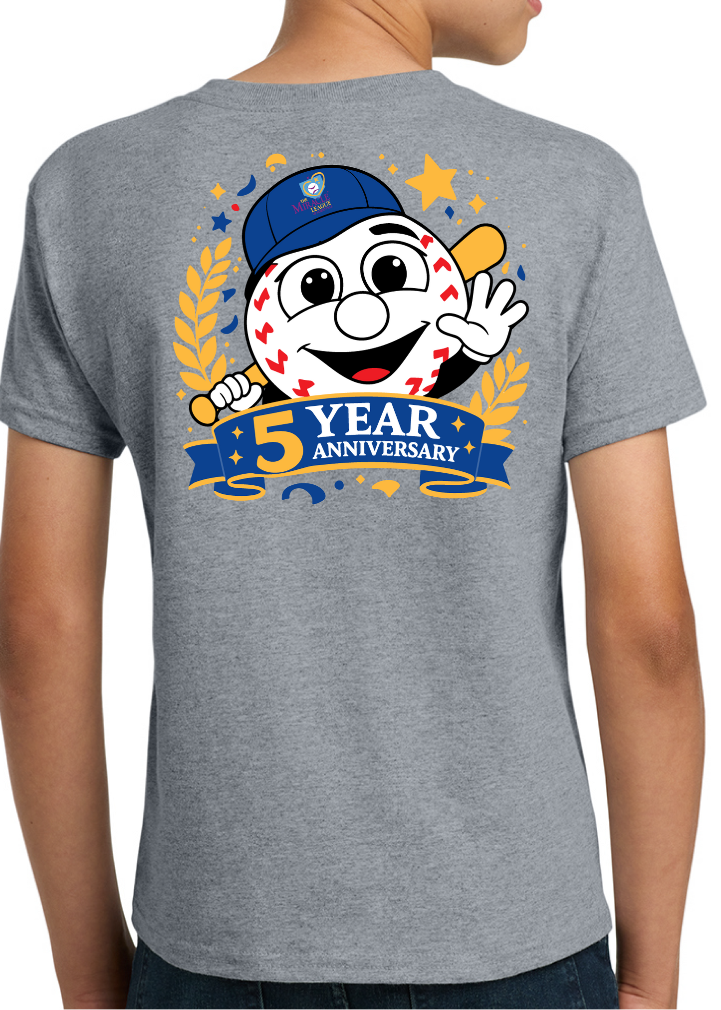 Youth Miracle League 5 Year Anniversary Tee - Pre-order