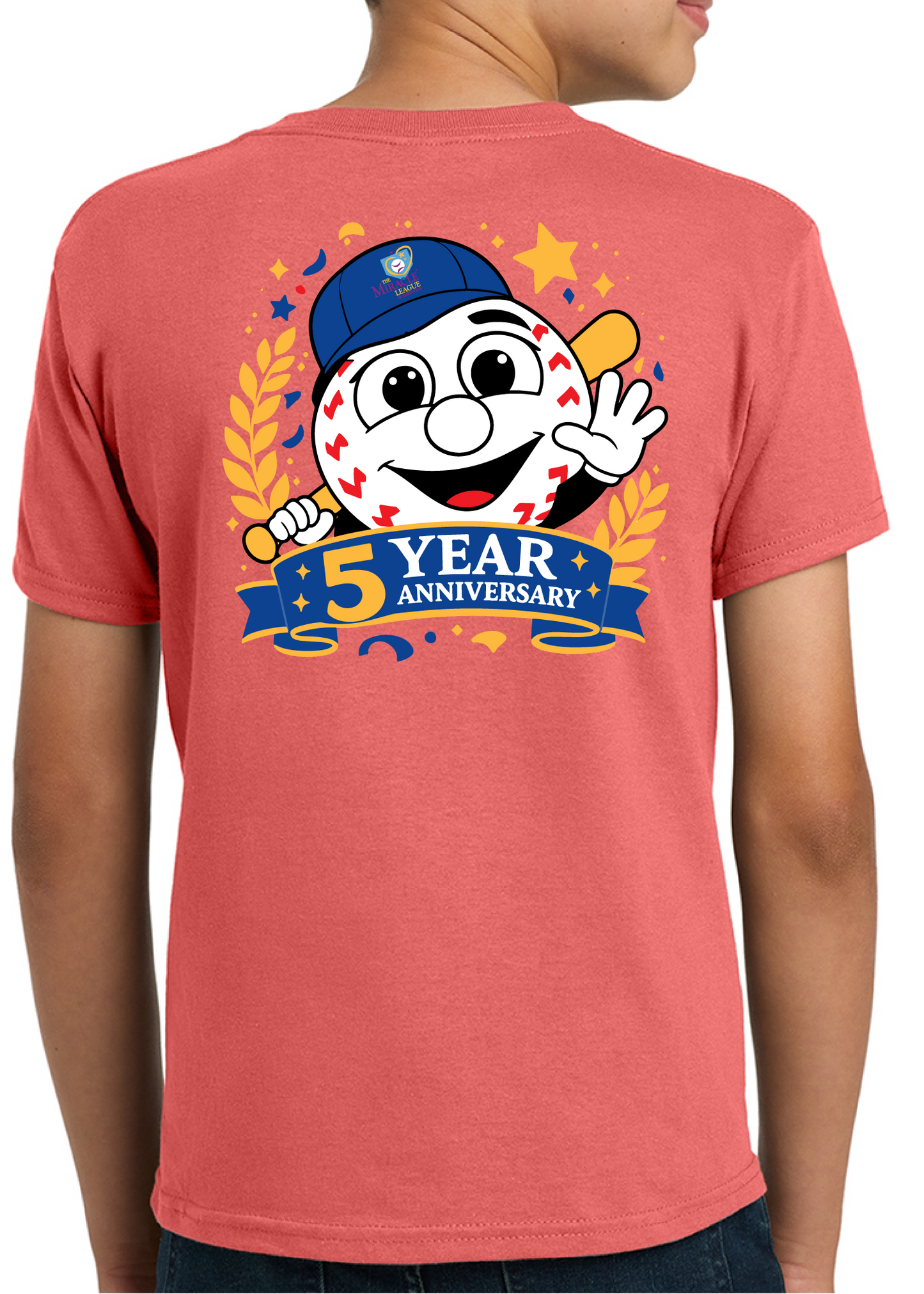 Youth Miracle League 5 Year Anniversary Tee - Pre-order