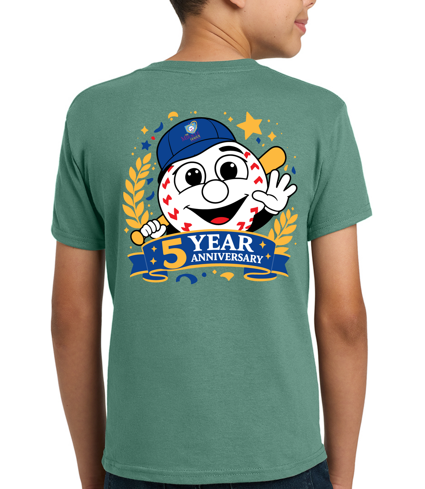 Youth Miracle League 5 Year Anniversary Tee - Pre-order