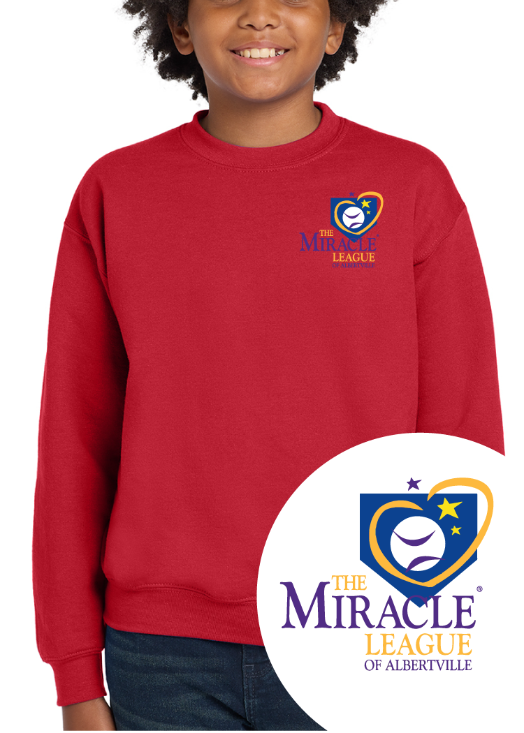 Youth Miracle League 5 Year Anniversary Crewneck Sweatshirt _ Pre-order
