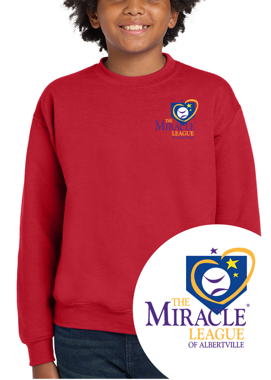 Youth Miracle League 5 Year Anniversary Crewneck Sweatshirt _ Pre-order