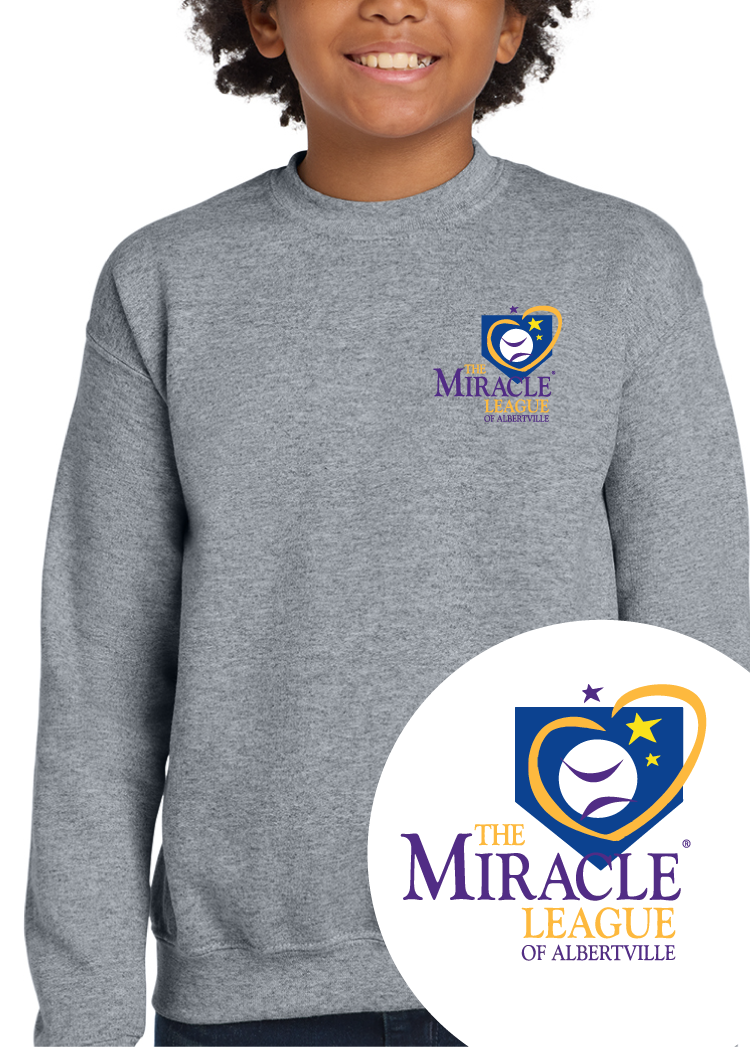 Youth Miracle League 5 Year Anniversary Crewneck Sweatshirt _ Pre-order