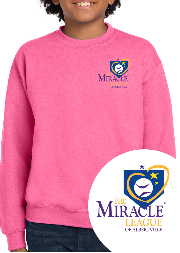 Youth Miracle League 5 Year Anniversary Crewneck Sweatshirt _ Pre-order