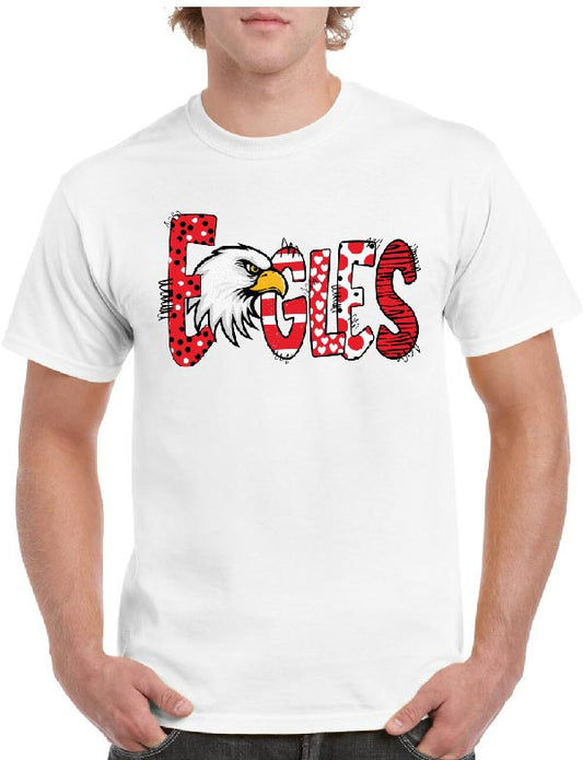 Eagles Pattern Fun Text Tee